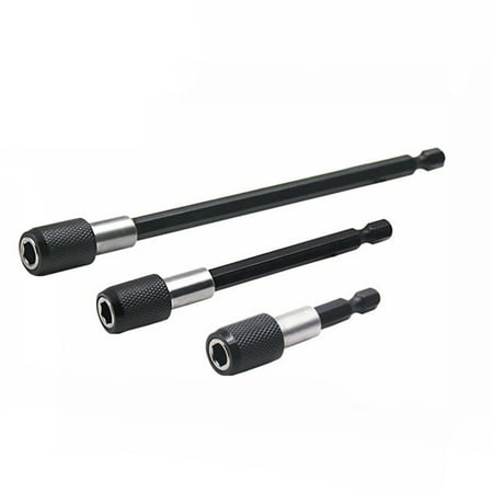 

Leke 3pcs Magnetic Screwdriver Extension Quick Release 1/4 Hex Shank Holder Drill Bit