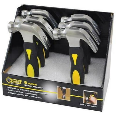 

Steel Grip 8 lb. Forged Steel Head Stubby Hammer 7-3/4 in. L x 10 in. Dia. (Pack of 6)