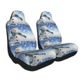 thumbnail image 2 of Pofeuu Christmas Snowman In The Snow Print Automotive Car Seat Covers Flat Cloth Full Set Seat Covers,Car Seat Covers front seats for Cars Trucks and SUVs-1, 2 of 9