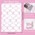thumbnail image 4 of Pink Bow Tissue Paper, Cute Girly Gift Wrapping Tissue Paper For Gift Bags Packaging, Matte Gift Wrap Tissue For Birthday Wedding Holiday Christmas Party Decor Art Crafts,30 Sheets 20x14inch, 4 of 4