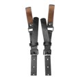 thumbnail image 3 of Mujeres Vintage PU Cuero Y Tirantes Agujeros ajustables Cinturones Negro 69-84cm/27.17-33.07, 3 of 7