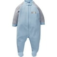 Gerber Baby Boy Organic Cotton Zipup Sleep 'N Play Pajamas, 3Pack