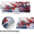 thumbnail image 3 of Red Sakura Branch Gaming Mouse Pad XL Japanese Cherry Blossom Watercolor Extended Desk Mat 80X30 cm Non-Slip Rubber Base Stitched Edge Large Playmat for Keyboard Laptop Computer Desktop,31.5×11.8 in, 3 of 6