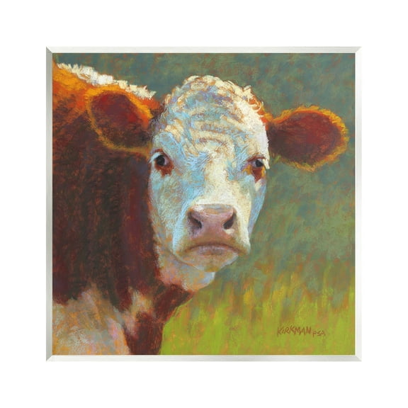 Rural Wildlife Cow Portrait Animals & Insects Painting Unframed Art Print Wall Art