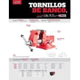 thumbnail image 2 of Tornillo De Banco 5.5 In Con Base Giratoria Industrial Urrea Urrea 425XP, 2 of 3