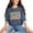 Denim, variant on Becoming the Best Version of Myself, Personal Growth or Development Quote, Groovy Retro Wavy Text, Moss Comfort Colors T-Shirt, Medium