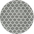 thumbnail image 4 of Unique Loom Trellis Collection Area Rug - Philadelphia (10' Round Dark Gray/Beige), 4 of 11