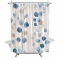 thumbnail image 2 of Spring Blue Leaf Shower Curtain for Bathroom Decor, Watercolor Branch Farmhouse Plant Waterproof Fabric Shower Curtain, 72"x72" Set with 12 Hooks, 2 of 9