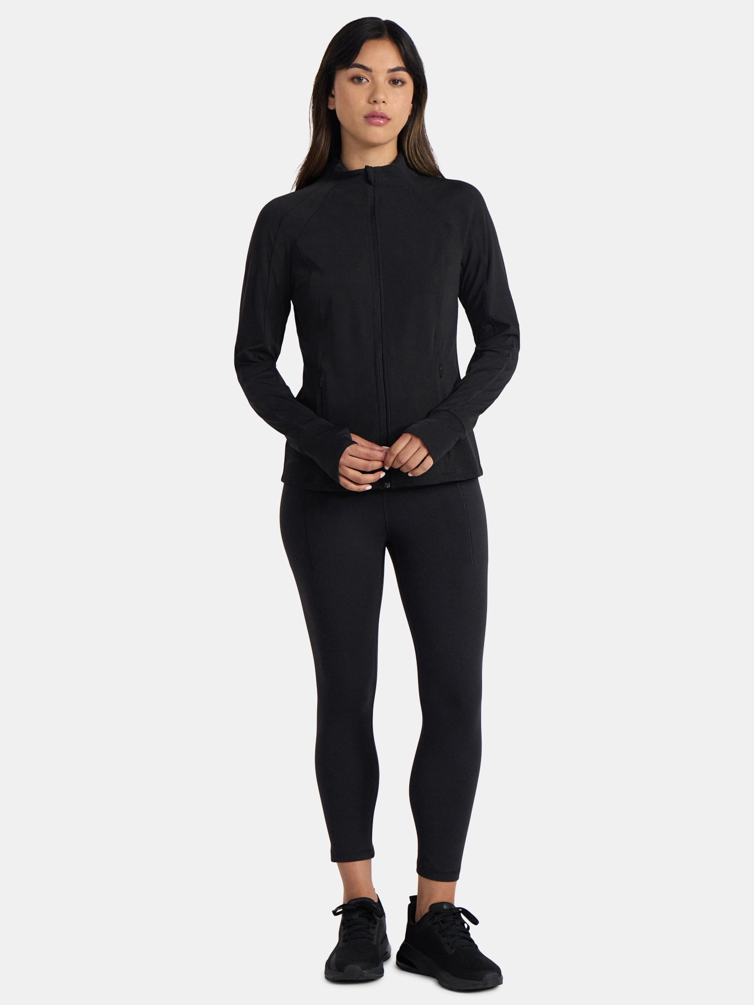 Avia Women's and Women's Plus SoftSculpt Zip Up Active Jacket, Sizes XS-4X
