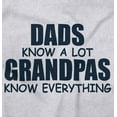 thumbnail image 2 of Dad Knows A lot Grandpa Everything Men's Crewneck Sweatshirt Brisco Brands 4X, 2 of 6