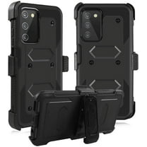 SOATUTO for Samsung A03S 5G Phone Case Full-Body Protective Built-in Screen Protector Kicksand Belt Clip Dustproof Shockproof Armor Protective Cover for Samsung Galaxy A03S 5G 2022 - Black