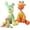 Green+Orange#11, variant on Indestructible Dog Toy, 2026 New Durable Plush Dog Toys for Aggressive Chewers, Squeaky Chew Toy for Small Medium Large Dogs Puppy Teething Toys (Orange)