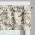 thumbnail image 5 of Ambesonne Birds Valance & Curtain, Ruby-Throated Hummingbird, 55"x45", Dimgrey and Ivory, 5 of 7