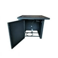 thumbnail image 4 of Belmont Home Belitung Square Metal Fire Pit Table with Glass Rocks in Black, 4 of 8