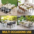 thumbnail image 5 of Yellow Black Buffalo Checkered Table Cloths for 3 Foot Rectangle Tables, Bones Cute Dogs Pets Patio Waterproof Elastic Fitted Tablecloths, Washable Rectangular Table Cover for Camping, 5 of 8