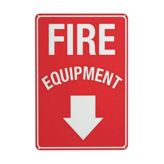 Fire Equipment Tin Sign Warning Metal Sign Vintage Sign Wall Decor for Home Farm Bar Coffee Shop Club Decoration 8x12 Inch