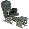 thumbnail image 1 of Patiojoy Nursery Glider and Ottoman, Adult Rocking Chair with Storage Pocket for Bedroom and Living Room, Dark Grey, 1 of 6