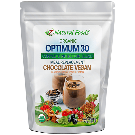 Optimum 30 Organic Chocolate Vegan Meal Replacement Powder