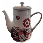 Disney Parks Epcot UK Union Jack Minnie Mouse Teapot New with Tag