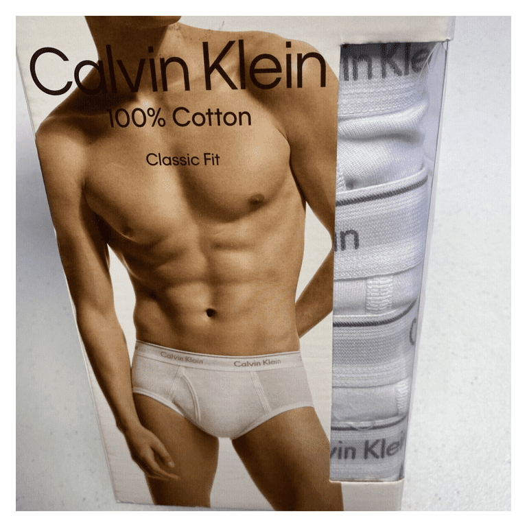 Calvin Klein CK Mens 6 Pack Cotton Classic Briefs 2XLarge White