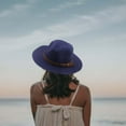 thumbnail image 3 of Bohemia Wide Hat Panama Adjustable Straw Hats for Holiday Dark Dark, 3 of 7