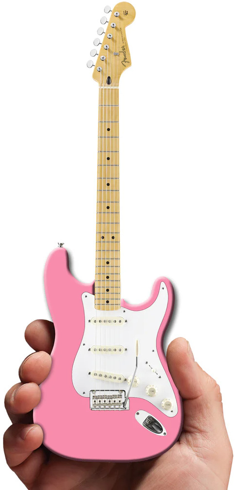 Fender Stratocaster Pink 10 Inch Miniature Electric Guitar Replica