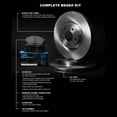 thumbnail image 3 of R1 Concepts Front Brakes and Rotors Kit |Front Brake Pads| Brake Rotors and Pads| Ceramic Brake Pads and Rotors WFWN1-21006, 3 of 5