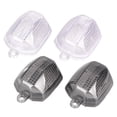 thumbnail image 2 of 1Pair Motorcycle Turn Signal Lamp Indicator Light Lens Cover For Yamaha YZF R1 R6 98-01 & FZ1 YZF600R 98-04, 2 of 7