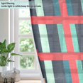 thumbnail image 4 of Yayeee Window Curtains Set of 2 for Living Room Light Filtering 63"x42", Green Plaid, 4 of 7