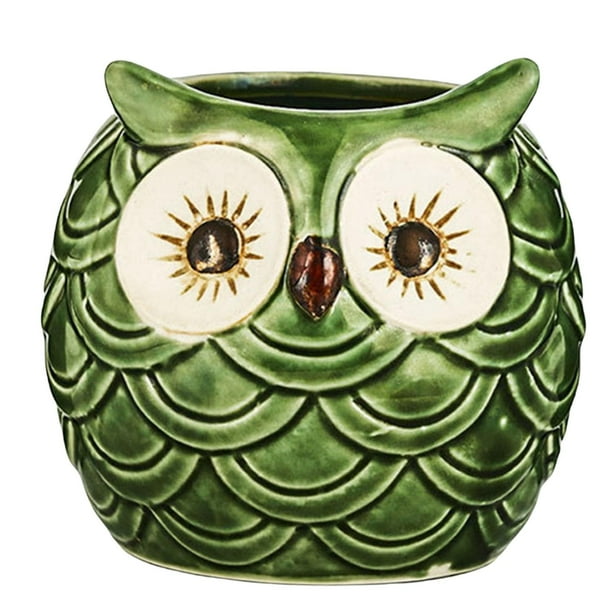 Taza de cerámica para cóctel Tiki, vaso de cristal Tiki con forma de animal, regalo para fiestas Búho 500ml