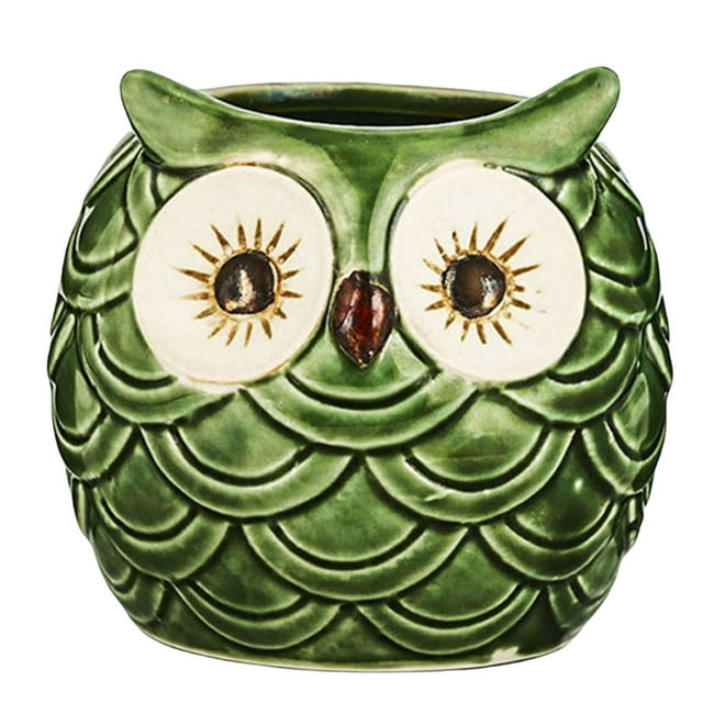 Taza de cerámica Baoblaze Tiki Mug Búho 500ml