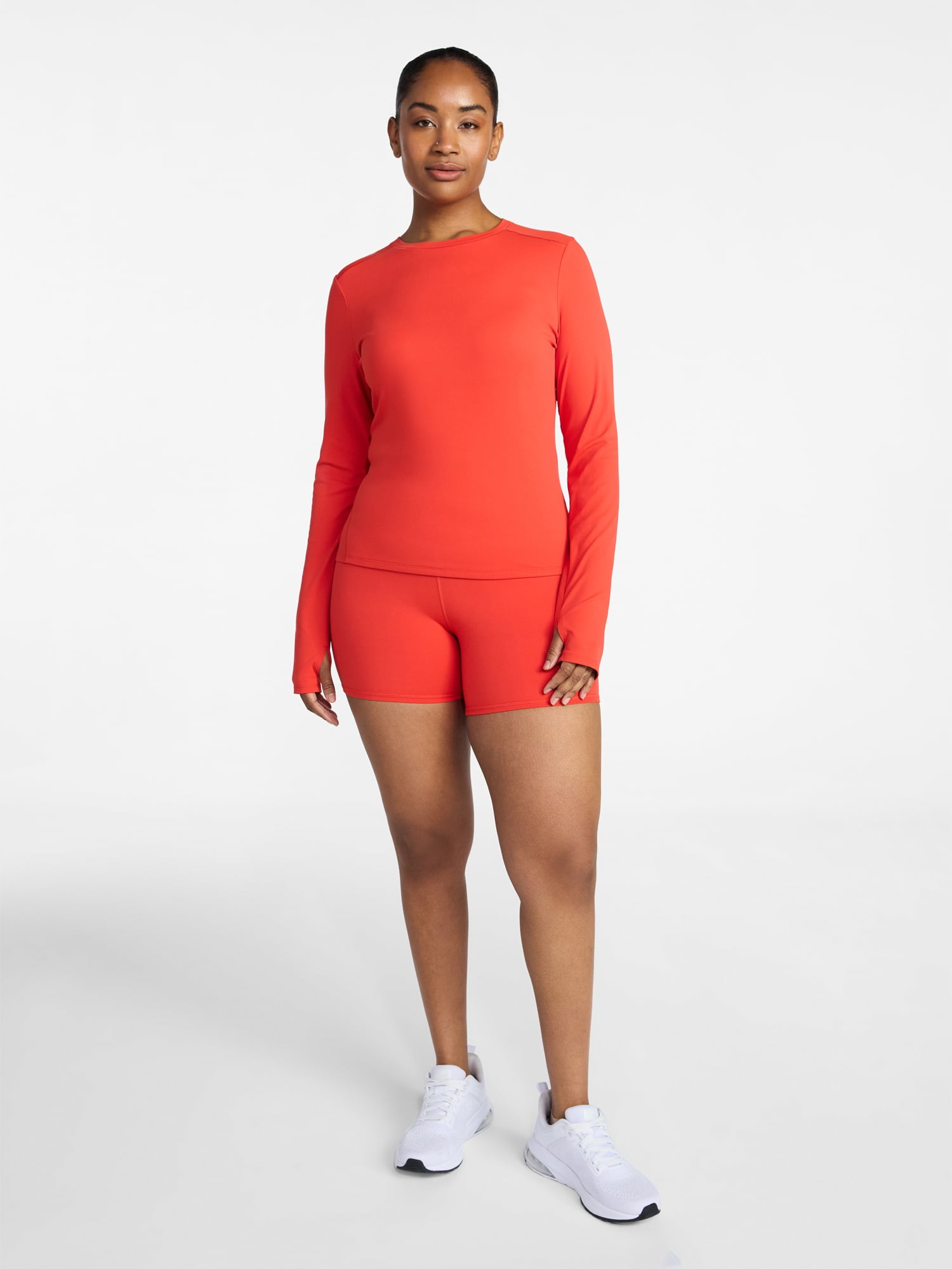 Avia Women's and Women's Plus SoftSculpt Long Sleeve Tee, Sizes XS-4X