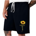 thumbnail image 2 of Puntoco Pantalones Cortos Deportivos Con Bolsillos Informales Elásticos Con Cordones Para Hombre, Pantalones Cortos Para El Hogar, Pantalones De Tres Cuartos, Azul Oscuro L, 2 of 4