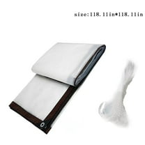 Clear Waterproof Cover Tarp, 9.84 x 9.84 ft Plastic Tarps Heavy Duty with Grommets Dustproof Rainproof Tarpaulin for Garden Furniture Cars