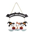 thumbnail image 2 of Beautynvta Hanging Door Sign, Cute Cartoon Ghosts Design, Happy Wooden Pendant, Wall Decor for Entryway Mantel Home Decor, 2 of 7