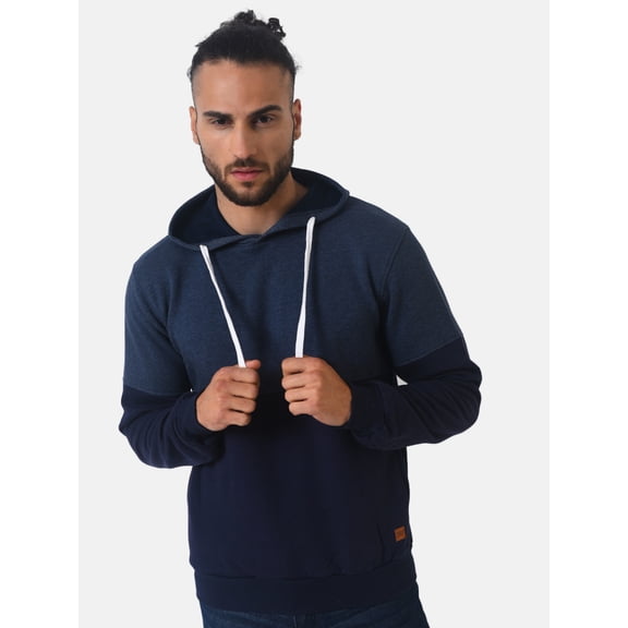 Men Colorblocked Full Sleeve Stylish Casual Hooded Sweatshirt