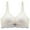 White, variant on Women's Maternity Adjustable Breathable Breastfeeding Top Bra Without Steel Ring Black XXL