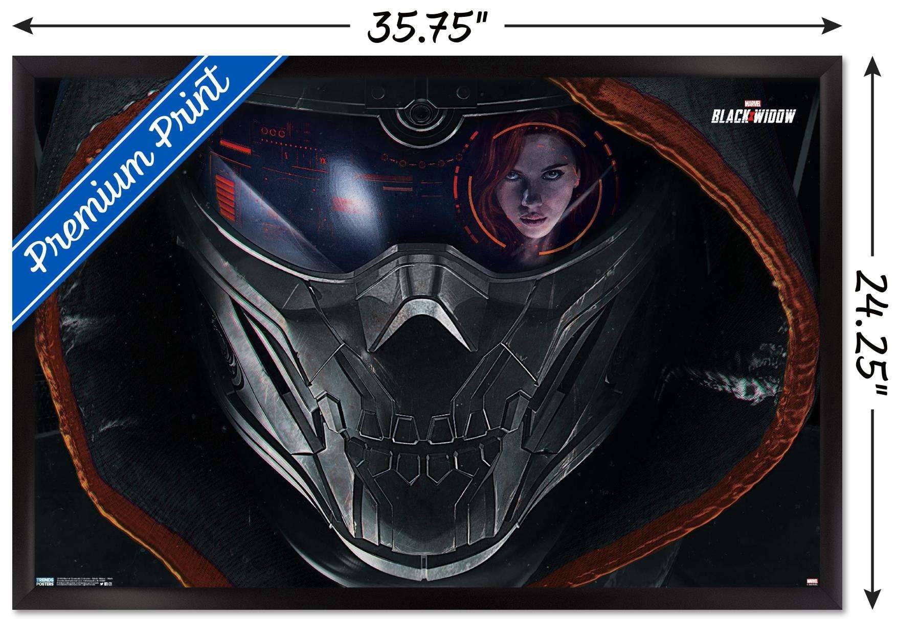 Marvel Cinematic Universe - Black Widow - Mask Wall Poster, 22.375" x 34", Framed