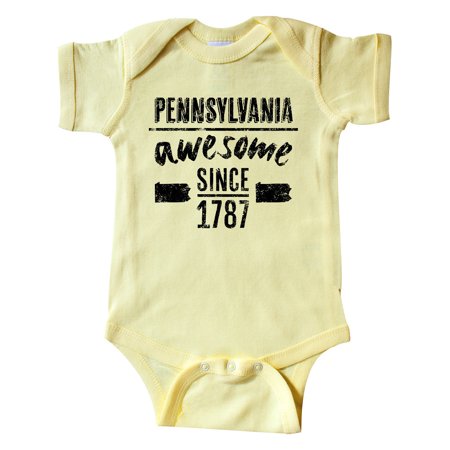 

Inktastic Pennsylvania Awesome Since 1787 Gift Baby Boy or Baby Girl Bodysuit