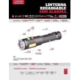 thumbnail image 2 of Linterna Led Recargable Usb 600lm Lru6a Alarma Urrea Urrea LRU6A, 2 of 3