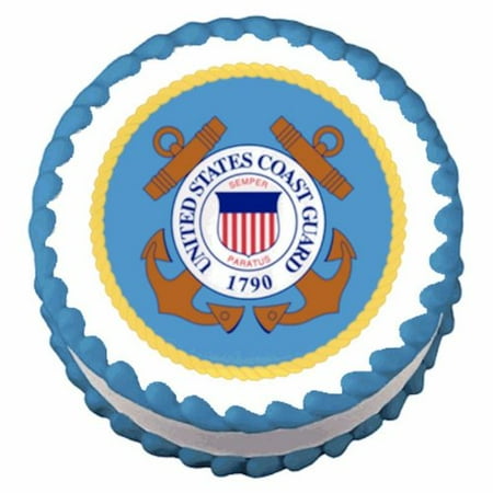 Guard Emblem - Coast Guard Emblem ~ Edible Image Cake / Cupcake Topper, Image is Approximately 7.5