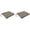 Cast Shale, variant on 17" x 19" Rectangular Outdoor Chair Pad Seat Cushion with Ties (2 Pack)