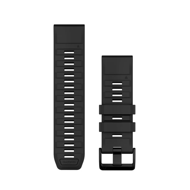 Correa de reloj Garmin QuickFit de silicona negra de 26 mm de ancho