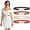Black+Brown+Beige+Red, variant on Women Stretchy Waist Belt Retro Elastic Skinny Belt for Dresses Ladies with Gold Buckle 4 Pack