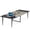 Gray Black, variant on Fnova 94.48" Conference Table with Cable Grommets, Large Boat-Shaped Meeting Room Table with Sturdy Metal Legs, Multi-Purpose Executive Desk for Office, Boardroom & Collaborative Workspaces