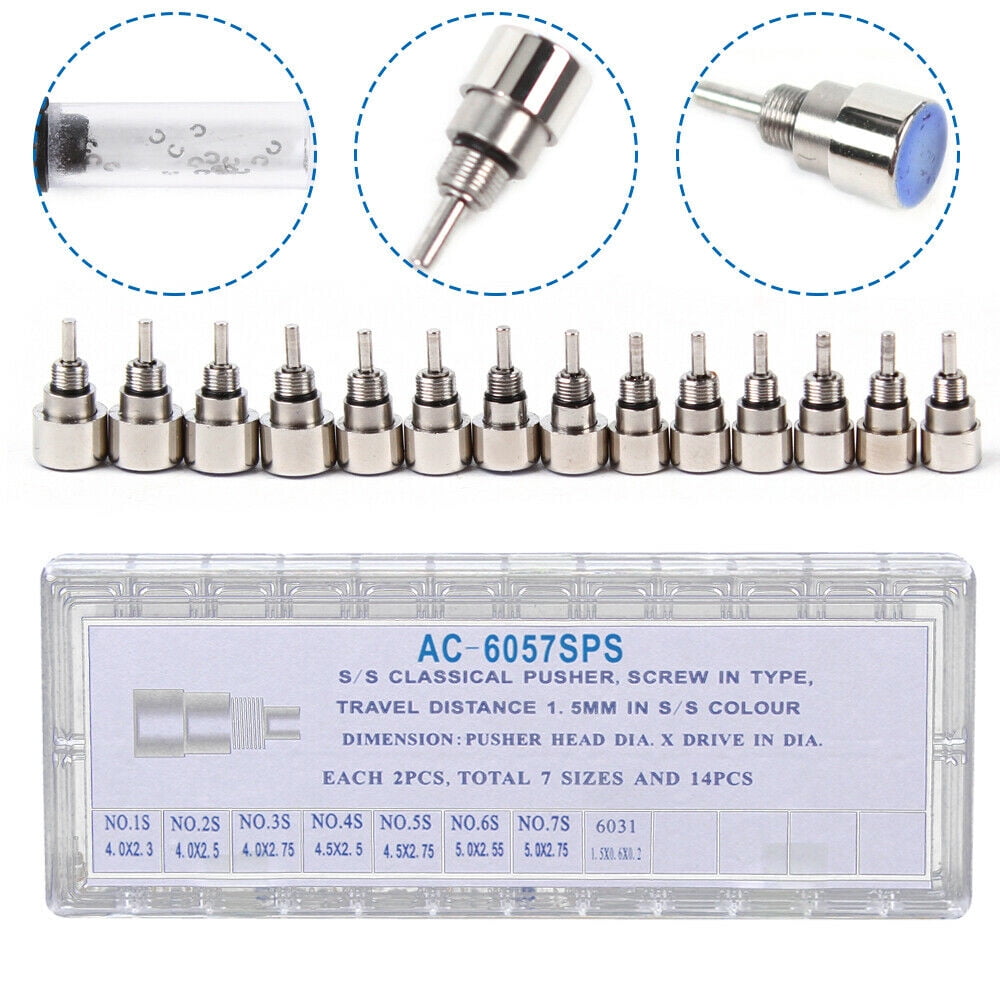 CNCEST Screw In Type Watch Pusher Chronograph Button Classical