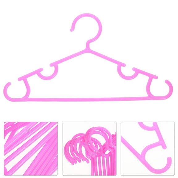ETHZZLE 20Pcs Pink Hangers for Newborn and Toddler Clothes with Non Slip Feature