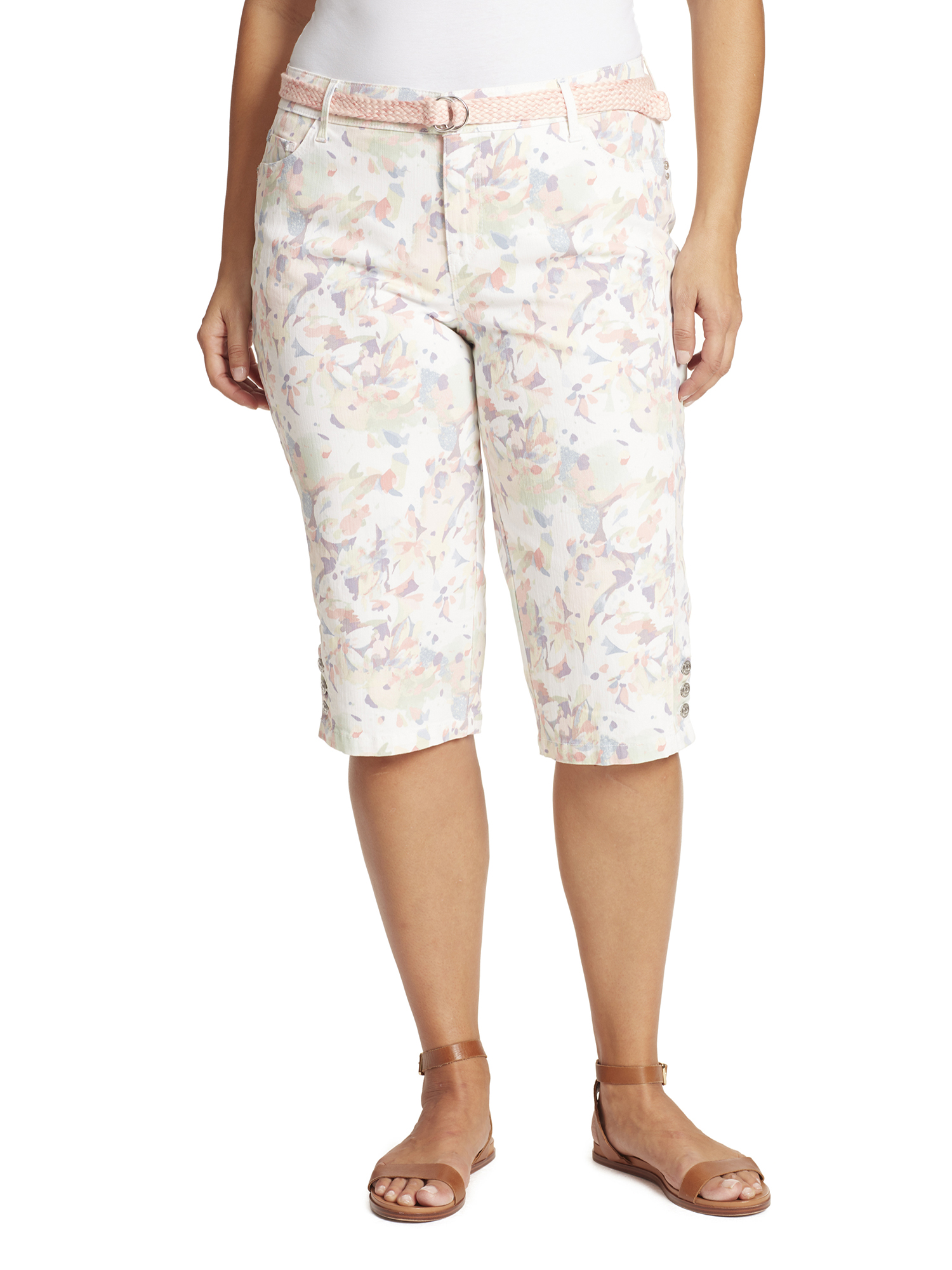 gloria vanderbilt khaki unlimited shorts