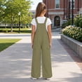 thumbnail image 6 of Girls Bib Overalls Adjustable Strap Jumpsuits Loose Fit Casual Y2K Rompers with Side Multi Pockets for Daily, 6 of 7