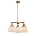 thumbnail image 7 of Innovations Lighting 207 Large Bell Large Bell 3 Light 22" Wide Chandelier - White, 7 of 7